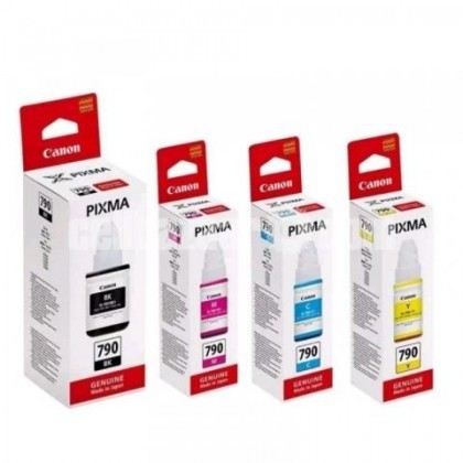 Canon Pixma Series Original 790 (B/M/C/Y) Ink Bottle Set